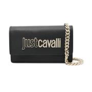 Zwarte Portemonnees voor Vrouwen Just Cavalli , Black , Dames