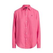 Woestijnroze Overhemd met Lange Mouwen Ralph Lauren , Pink , Dames