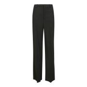 Gabardine Broek RED Valentino , Black , Dames