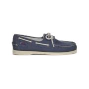 Blauwe Loafer Bootschoen Klassiek Sebago , Blue , Heren