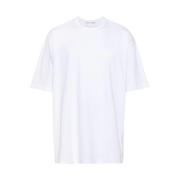 Logo-print Katoenen T-shirt in Wit Comme des Garçons , White , Heren