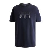 Klassieke Morsecode T-shirt Fusalp , Blue , Heren
