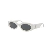 Stijlvolle Berta Zonnebril voor de Zomer The Attico , White , Dames