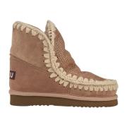 Bruine Eskimo Sneakers met Strass Detail Mou , Brown , Dames
