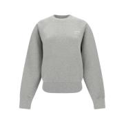 Comfortabele Sweatshirt voor Stijlvolle Warmte Ami Paris , Gray , Dame...