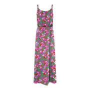 Vibrant Green Floral Maxi Dress Only , Multicolor , Dames