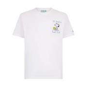 Wit T-shirt met uniek ontwerp MC2 Saint Barth , White , Heren