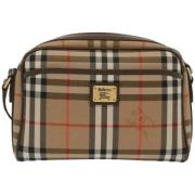 Pre-owned Canvas shoulder-bags Burberry Vintage , Beige , Dames