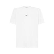 Effen Crew Neck T-Shirt Sotf , White , Heren