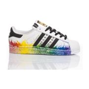 Handgemaakte Multicolor Sneakers Adidas , Multicolor , Heren