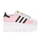 Witte Roze Sneakers Vrouwen Adidas , Multicolor , Dames