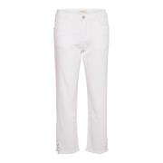 Enkel Jeans - Coco Fit Broek Cream , White , Dames