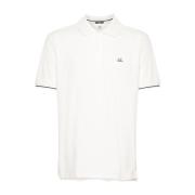 Klassieke Polo Shirt C.p. Company , White , Heren