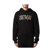 Logo Thick Sweatshirt 72gait01cf01t Versace Jeans Couture , Black , He...