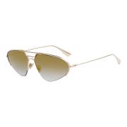 Stellaire 5 Sunglasses Rose Gold/Gold Dior , Yellow , Dames