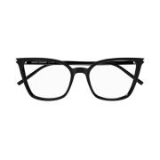 Cat-Eye Zonnebril met Iconische Details Saint Laurent , Black , Dames