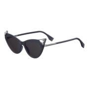 Iridia Sunglasses Black/Dark Grey Fendi , Black , Dames