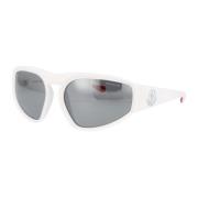 Stijlvolle zonnebril Ml0248 Moncler , White , Heren