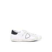 Witte Leren Sneakers met Contrasterende Hiel Philippe Model , White , ...