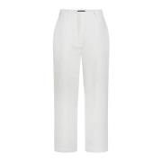 Straight Trousers Peuterey , White , Dames