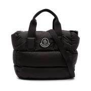 Zwarte Gewatteerde Mini Tas voor Vrouwen Moncler , Black , Dames