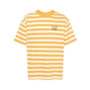Slogan T-shirt 100% Katoen Drole de Monsieur , Yellow , Heren