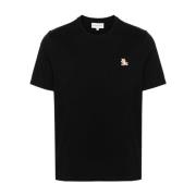 Zwarte T-shirts en Polos Maison Kitsuné , Black , Heren