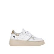 Witte Platinum Leren Sneakers D.a.t.e. , White , Dames