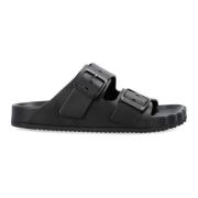 Zwarte Gesloten Teen Zondagsandaal Balenciaga , Black , Dames