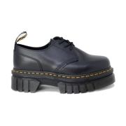 Zwarte Leren Veterschoenen Vrouwen Dr. Martens , Black , Dames