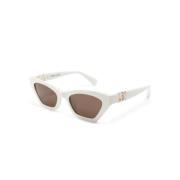 Mm0057 21E Sunglasses Max Mara , White , Dames
