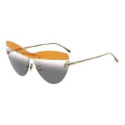 Gold/Orange Grey Sunglasses Karligraphy FF 0400/S Fendi , Multicolor ,...