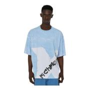 Vintage Front Print T-shirt John Richmond , Blue , Heren