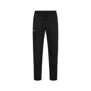 Heren Katoen Zwarte Broek K-Way , Black , Heren