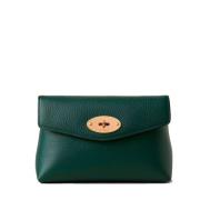 Groene Leren Cosmetische Pouch Rl6544-736Q633 Mulberry , Green , Dames