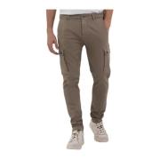 Stijlvolle Zand Pantalons Replay , Beige , Heren