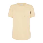 Lichtgewicht Jersey T-shirts en Polos Brunello Cucinelli , Beige , Dam...