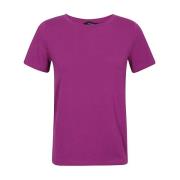 Klassieke Paarse Katoenen T-shirt Max Mara Weekend , Purple , Dames