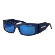 Stijlvolle zonnebril Bb0328S Balenciaga , Blue , Unisex