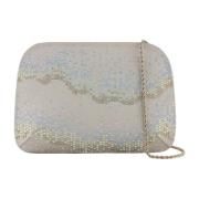 Elegante Lichtgrijze Clutch Tas Giorgio Armani , Gray , Dames