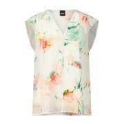 Zijden blouse Binadi met haakdetails Hugo Boss , Multicolor , Dames