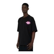 Grafische Print T-shirt John Richmond , Black , Heren