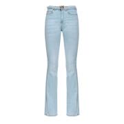 Flora Flare Denim Baby Blue Wassen Pinko , Blue , Dames