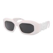 Stijlvolle zonnebril met model 0Ve4425U Versace , White , Heren