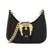 Zwarte schoudertas met gouden details Versace Jeans Couture , Black , ...