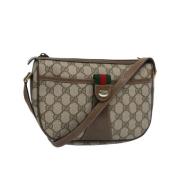 Pre-owned Leather gucci-bags Gucci Vintage , Beige , Dames