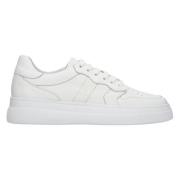 Witte Leren Dames Sneakers Estro , White , Dames