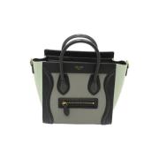 Pre-owned Leather celine-bags Celine Vintage , Green , Dames