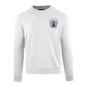 Heren Katoenen Ronde Hals Sweatshirt Aquascutum , White , Heren