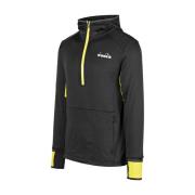 Sport Sweatshirt Opwarmen Diadora , Black , Heren